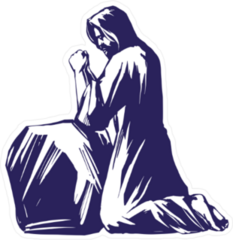 Jesus Praying In The Garden Of Gethsemane Sticker