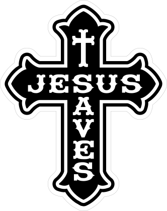 Jesus Saves Sticker