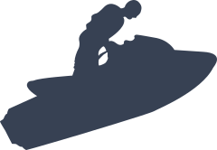 Jet Skier In Air Sticker