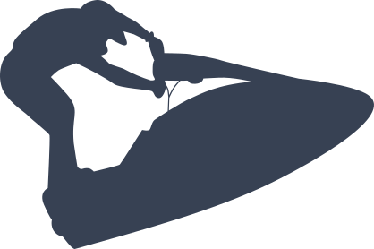 Jet Skier Standing Sticker