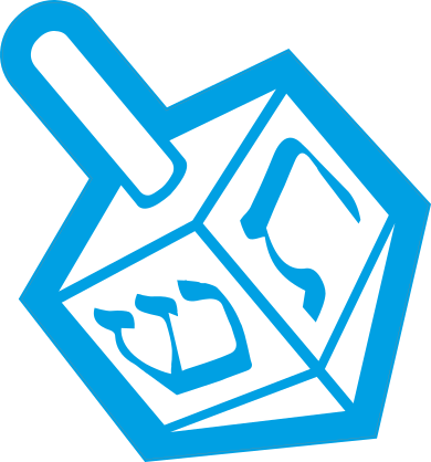 Jewish Dreidel Sticker