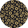 Jewish Hanukkah Pattern With Stars Of David Sticker