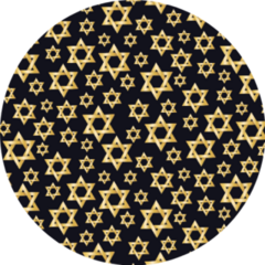 Jewish Hanukkah Pattern With Stars Of David Sticker