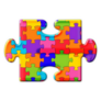 Jigsaw Piece Autism Puzzle Icon Sticker