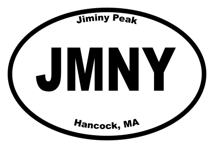 Jiminy Peak Oval Sticker