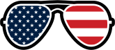 Joe Biden American Flag Sunglasses Sticker