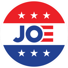 Joe Stars and Stripes Circle Sticker