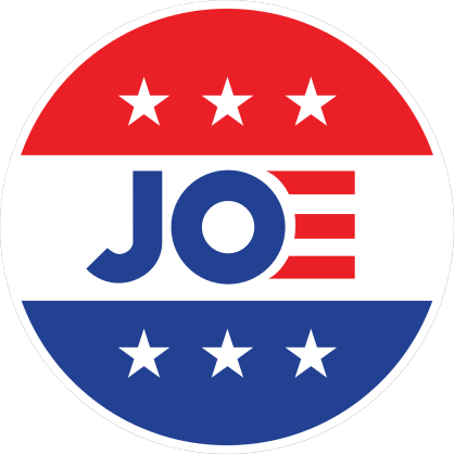 Joe Stars and Stripes Circle Sticker