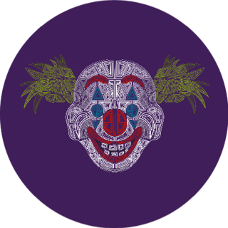 Joker Mask Illustration Abstract Sticker