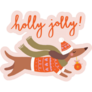 Jolly Dachshund Sticker