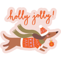 Jolly Dachshund Sticker
