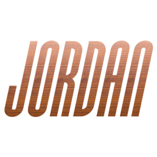 Jordan Brown Wooden Lettering Sticker