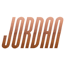 Jordan Brown Wooden Lettering Sticker