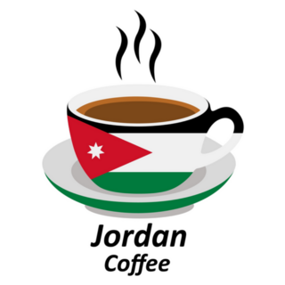 Jordan Coffee Cup Logo Sticker