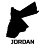  Jordan Country Map Bold Sticker