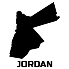  Jordan Country Map Bold Sticker