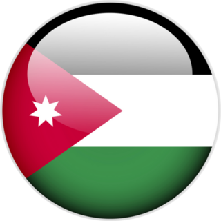 Jordan Flag Button Sticker