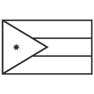 Jordan Flag Icon Sticker