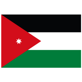 Jordan Flag Sticker