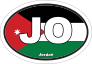 Jordan Jo Flag Oval Sticker