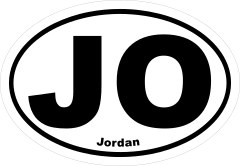 Jordan Jo Oval Sticker