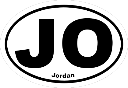 Jordan Jo Oval Sticker