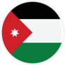 Jordan Round Country Flag Sticker