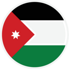 Jordan Round Country Flag Sticker
