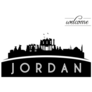 Jordan Skyline Silhouette Welcome Sticker