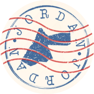 Jordan Stamp Postal Sticker