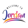 Jordan Welcome To Message In Gradient Sticker