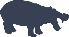 Joyful Hippopotamus Sticker