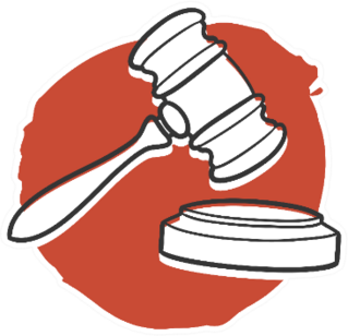 Judge Hammer Laws Traditional Doodle Sticker