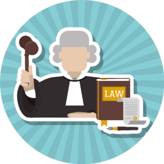 Judge  Icon Design Sticker