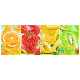 Juicy And Fresh Fruit For Breakfast Sticker