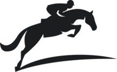 Jumping Jockey Horse Racing Sticker