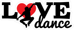 Jumping Love Dance Sticker