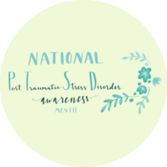 June National Ptsd Awareness Month Floral Sticker