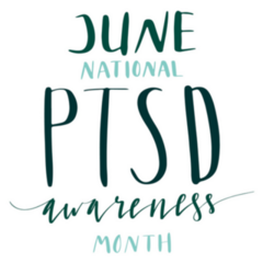 June National Ptsd Awareness Month Hand Lettering Sticker