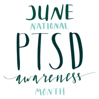 June National Ptsd Awareness Month Hand Lettering Sticker