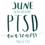 June National Ptsd Awareness Month Hand Lettering Sticker