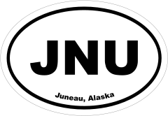 Juneau, Alaska Oval Stickers