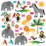 Jungle Animal Sticker Sheet