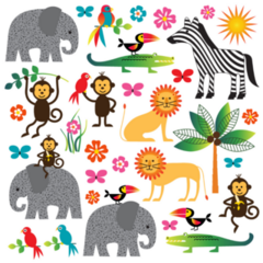 Jungle Animal Sticker Sheet