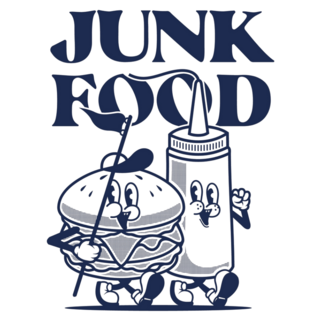 Junk Food Characters Sticker