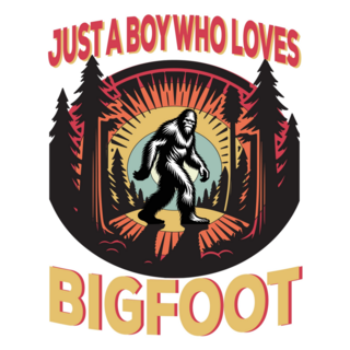 Just A Boy And Bigfoot Sticker
