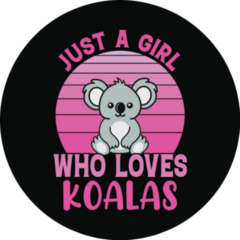 Just A Girl Who Loves Koalas Sticker