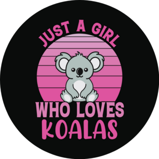 Just A Girl Who Loves Koalas Sticker