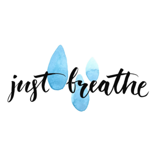  Just Breathe Yoga Sticker