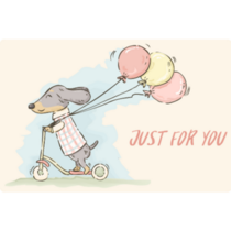 Just For You Dachshund Sticker